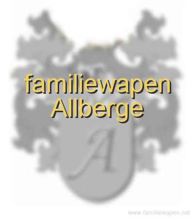 familiewapen Allberge