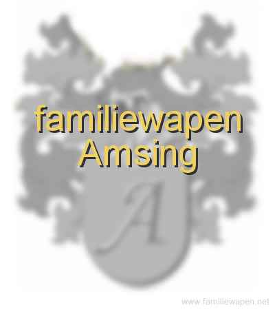 familiewapen Amsing familiewapen Amsing