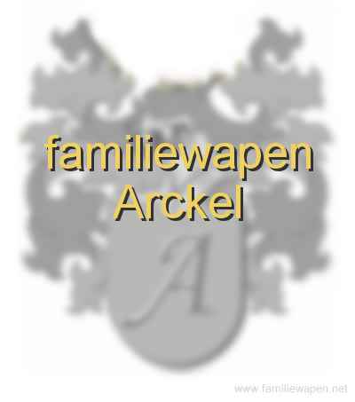 familiewapen Arckel