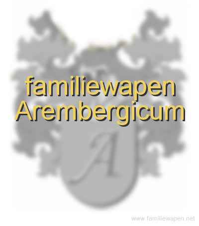 familiewapen Arembergicum