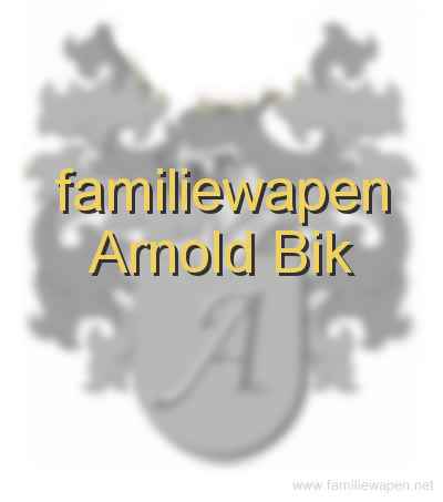 familiewapen Arnold Bik