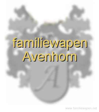 familiewapen Avenhorn