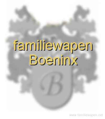 familiewapen Boeninx