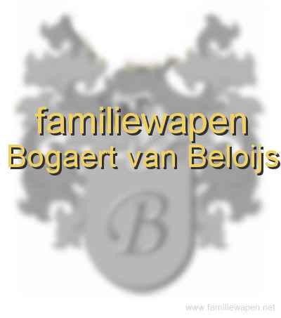 familiewapen Bogaert van Beloijs