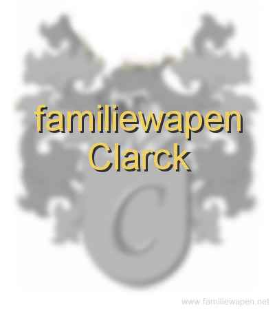 familiewapen Clarck