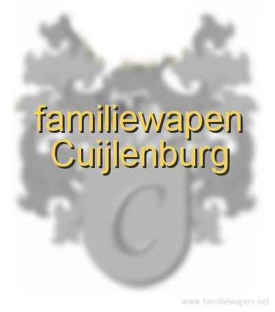 familiewapen Cuijlenburg