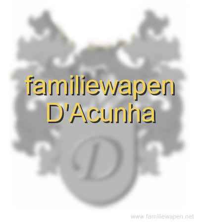 familiewapen D'Acunha