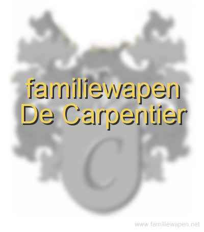 familiewapen De Carpentier