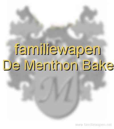familiewapen De Menthon Bake