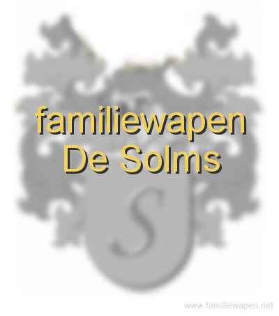 familiewapen De Solms