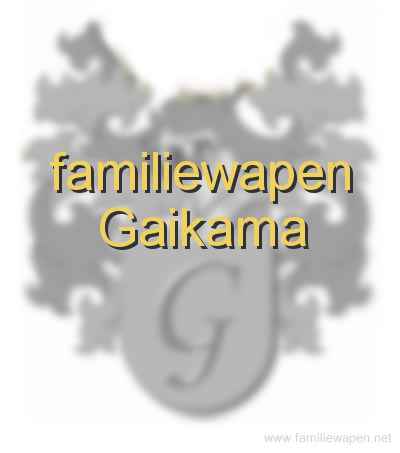 familiewapen Gaikama