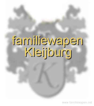 familiewapen Kleijburg