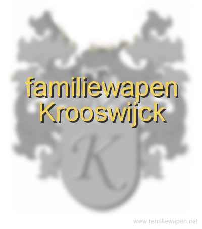 familiewapen Krooswijck