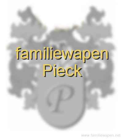 familiewapen Pieck