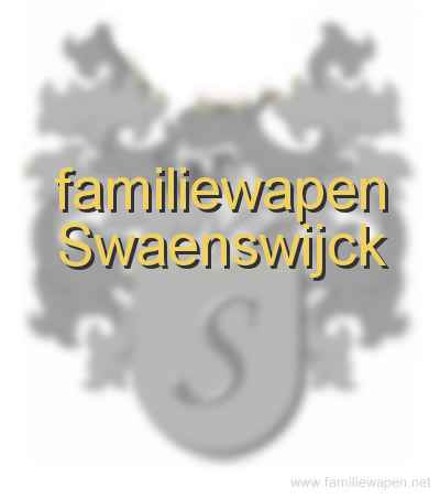 familiewapen Swaenswijck