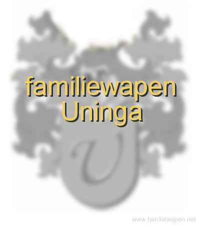 familiewapen Uninga