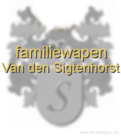 familiewapen Van den Sigtenhorst