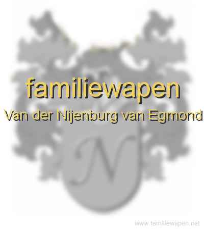 familiewapen Van der Nijenburg van Egmond