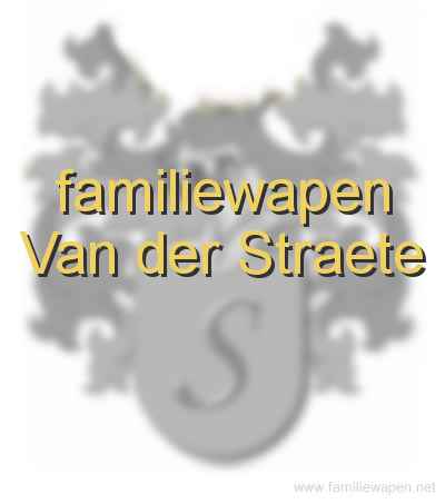 familiewapen Van der Straete