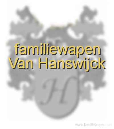 familiewapen Van Hanswijck