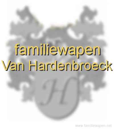 familiewapen Van Hardenbroeck