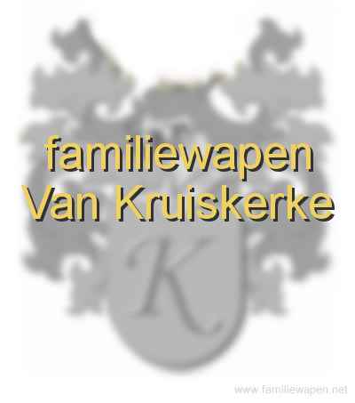 familiewapen Van Kruiskerke