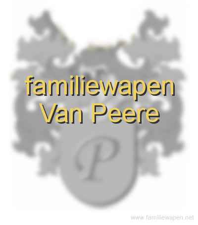familiewapen Van Peere