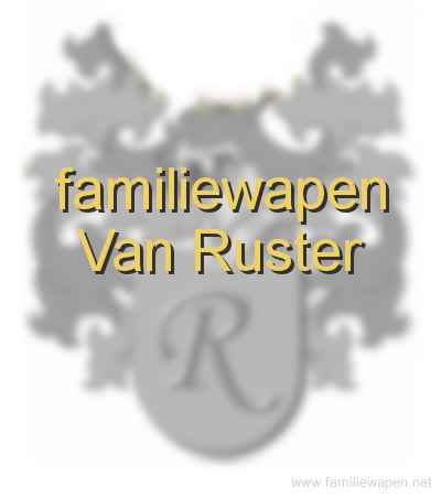 familiewapen Van Ruster