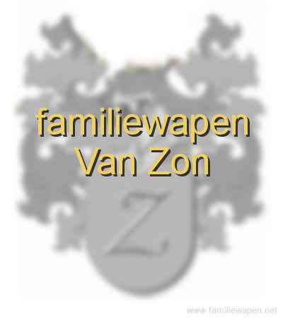 familiewapen Van Zon