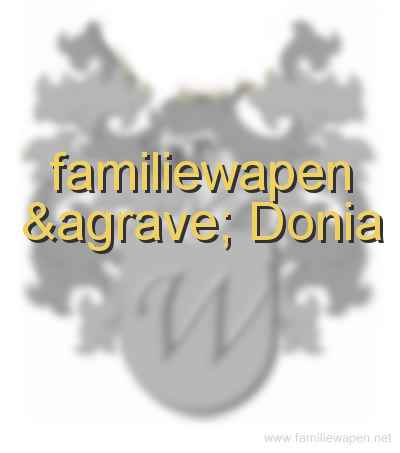 familiewapen à Donia