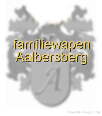 familiewapen Aalbersberg