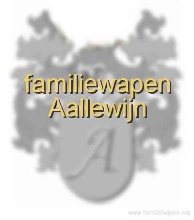 familiewapen Aallewijn
