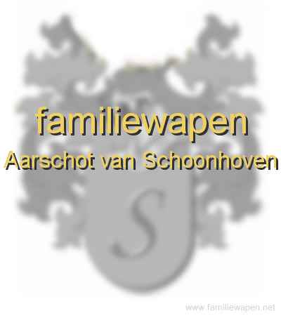 familiewapen Aarschot van Schoonhoven