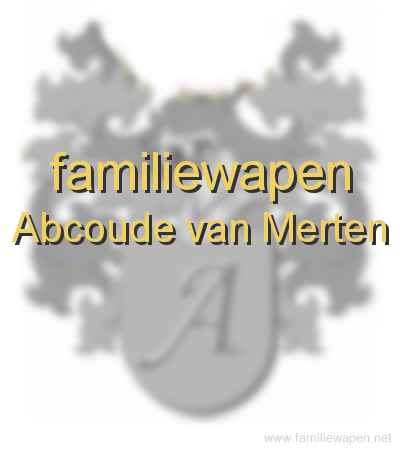 familiewapen Abcoude van Merten