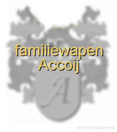 familiewapen Accoij