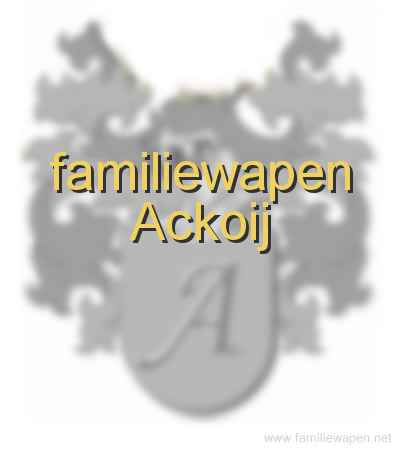 familiewapen Ackoij
