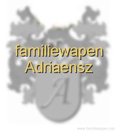 familiewapen Adriaensz