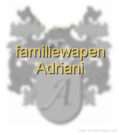 familiewapen Adriani