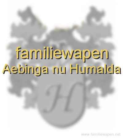 familiewapen Aebinga nu Humalda