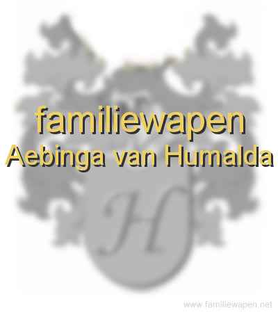 familiewapen Aebinga van Humalda