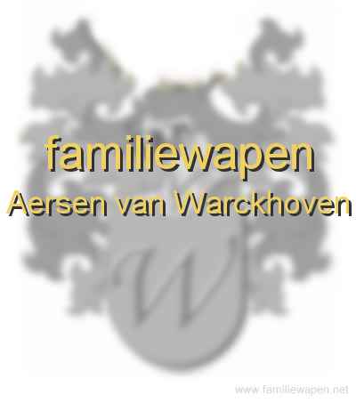 familiewapen Aersen van Warckhoven