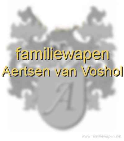familiewapen Aertsen van Voshol