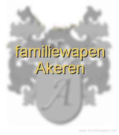 familiewapen Akeren
