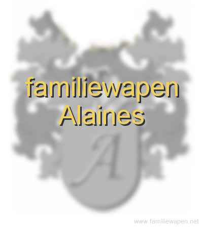 familiewapen Alaines