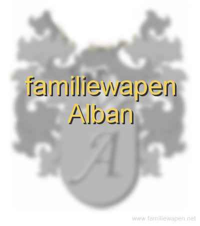 familiewapen Alban
