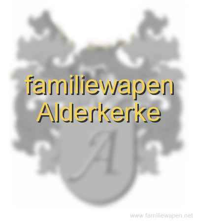 familiewapen Alderkerke