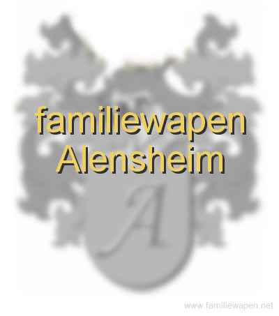 familiewapen Alensheim