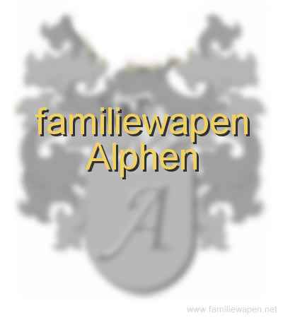 familiewapen Alphen