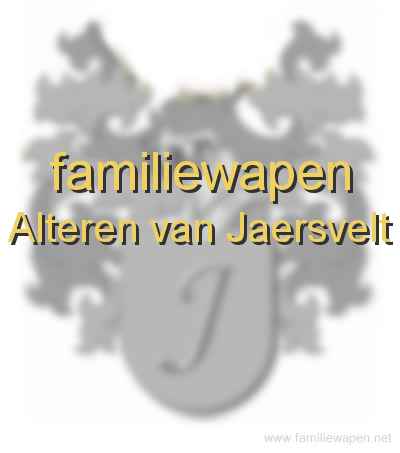 familiewapen Alteren van Jaersvelt