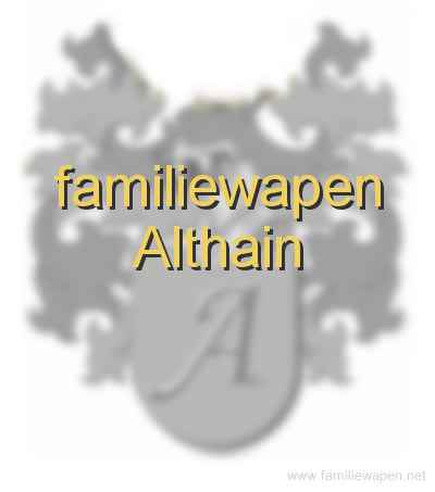 familiewapen Althain